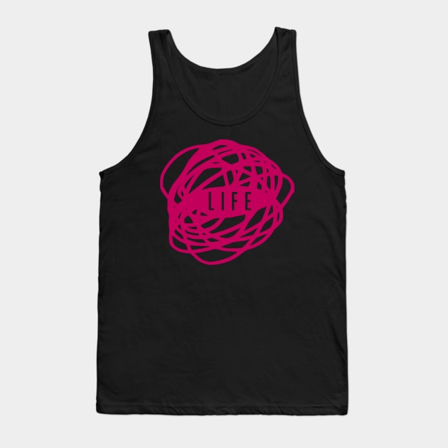 Life is a Mess PINK Tank Top by prettyinpunk